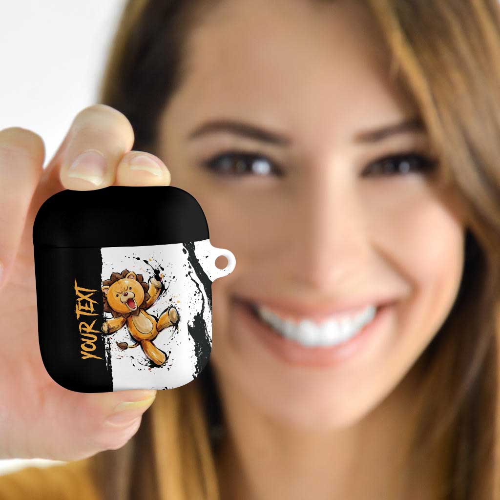 Personalized Kon AirPods Case Ink Splash Anime Brush Style