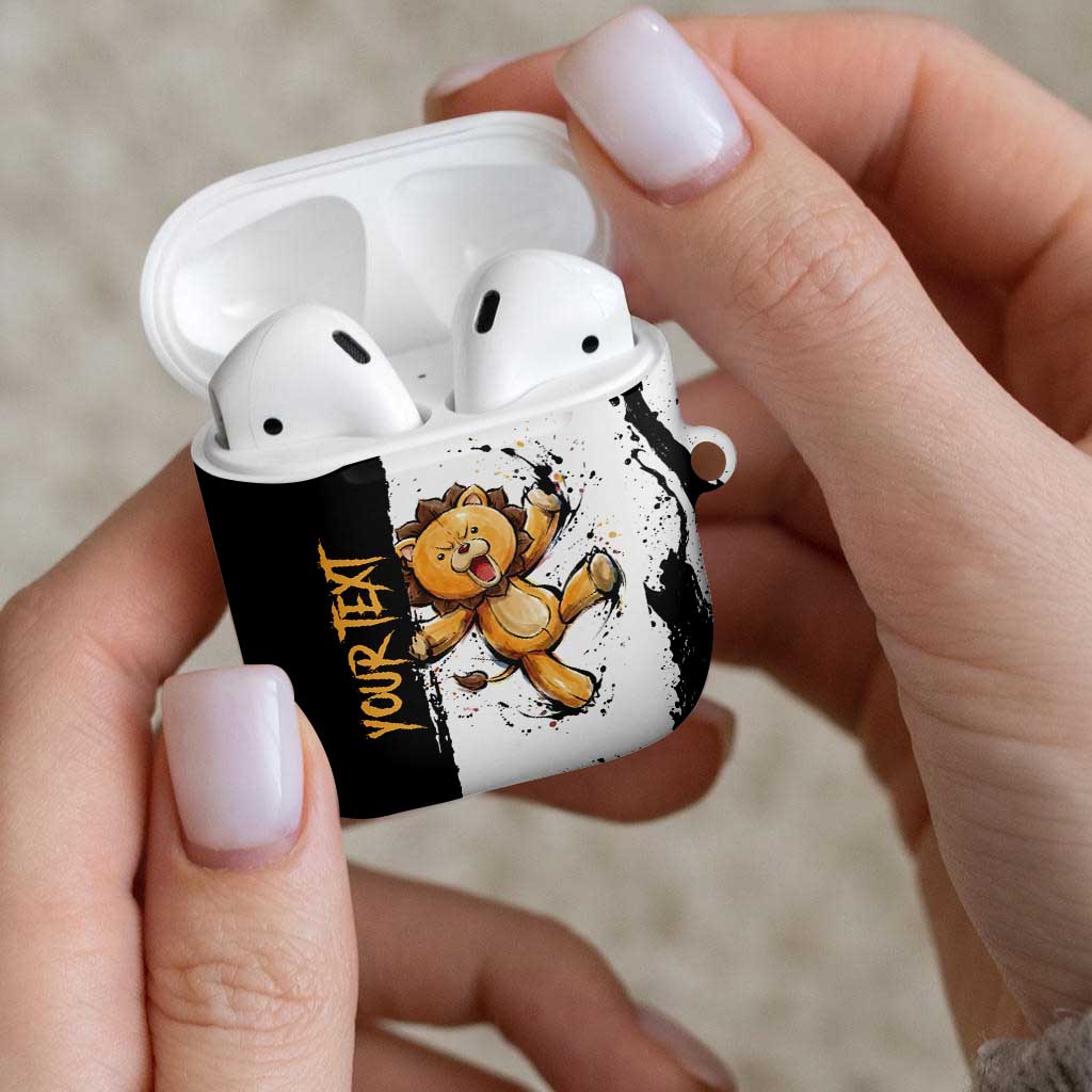 Personalized Kon AirPods Case Ink Splash Anime Brush Style