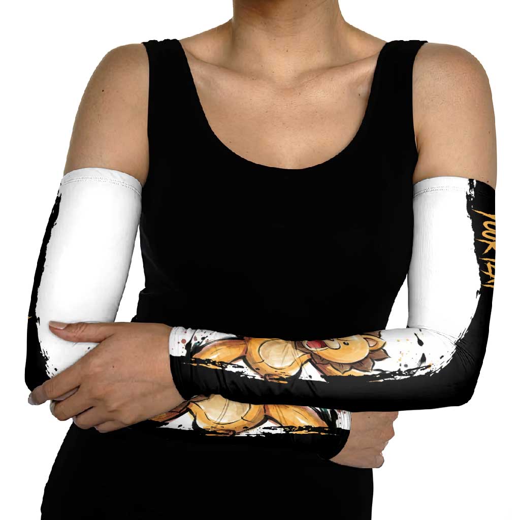 Personalized Kon Arm Sleeves Ink Splash Anime Brush Style