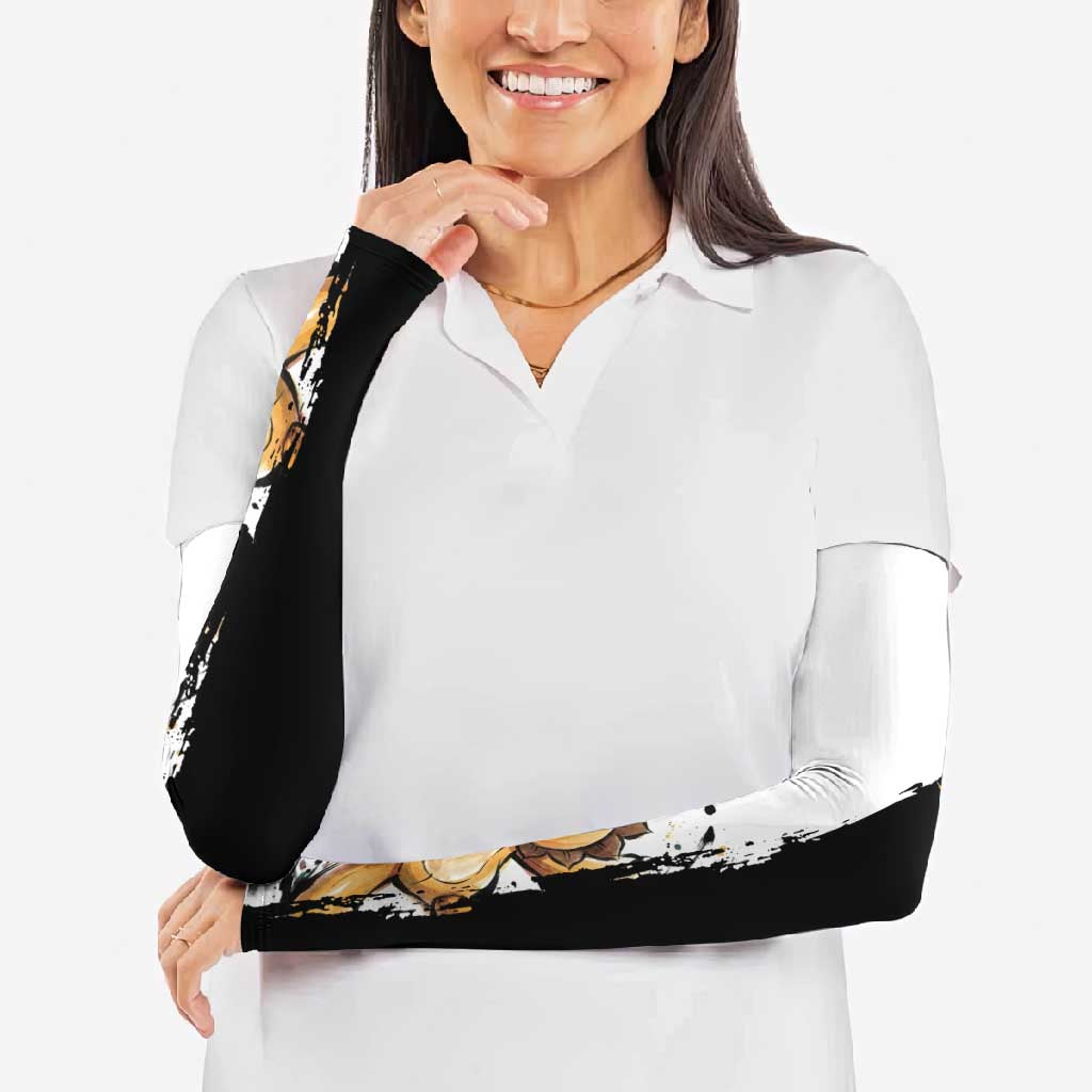 Personalized Kon Arm Sleeves Ink Splash Anime Brush Style