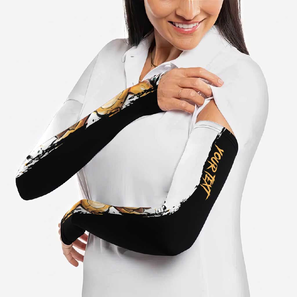 Personalized Kon Arm Sleeves Ink Splash Anime Brush Style
