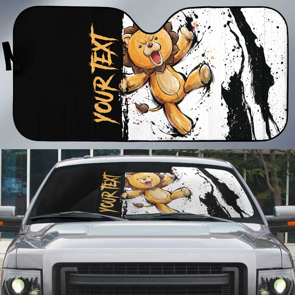 Personalized Kon Auto Sun Shade Ink Splash Anime Brush Style
