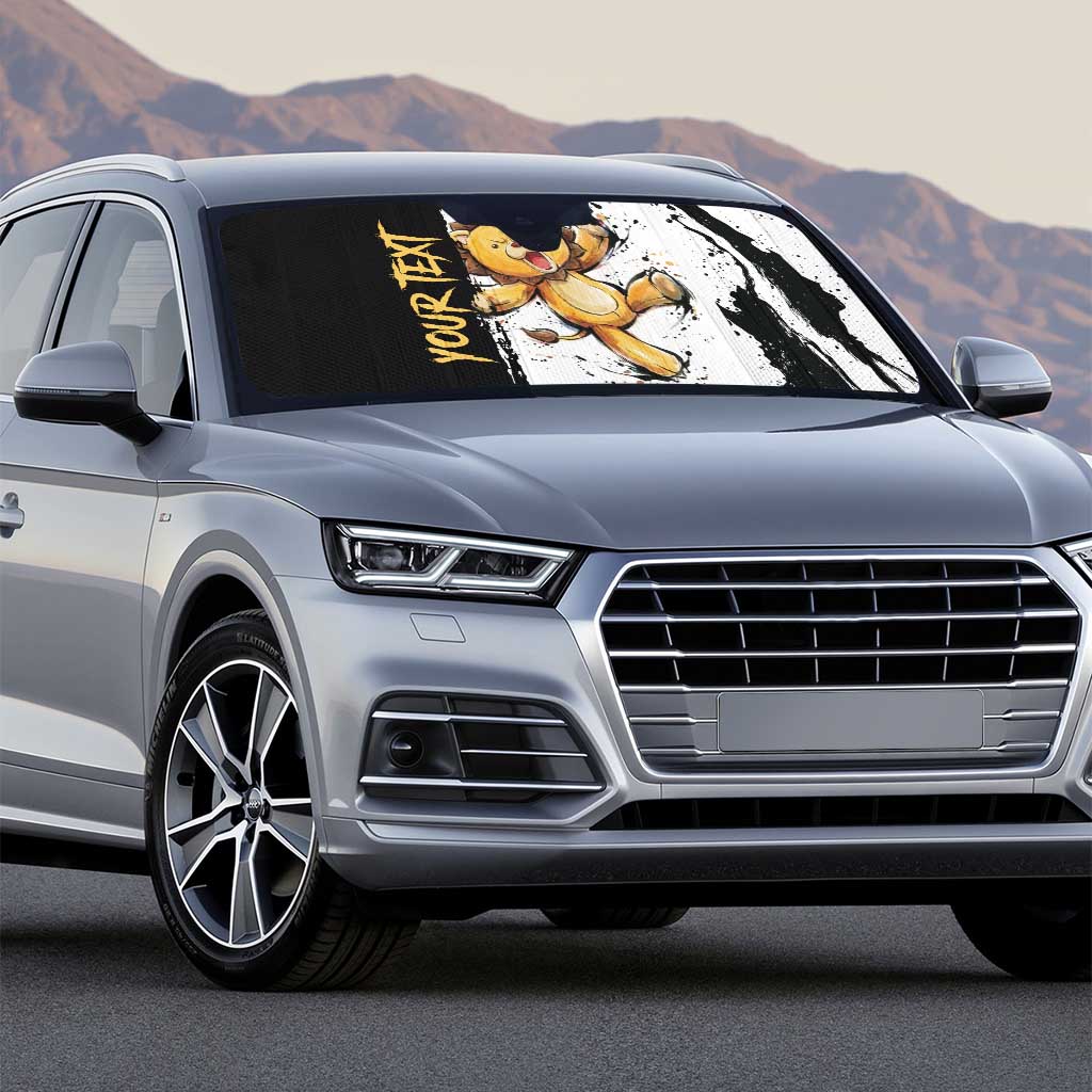 Personalized Kon Auto Sun Shade Ink Splash Anime Brush Style
