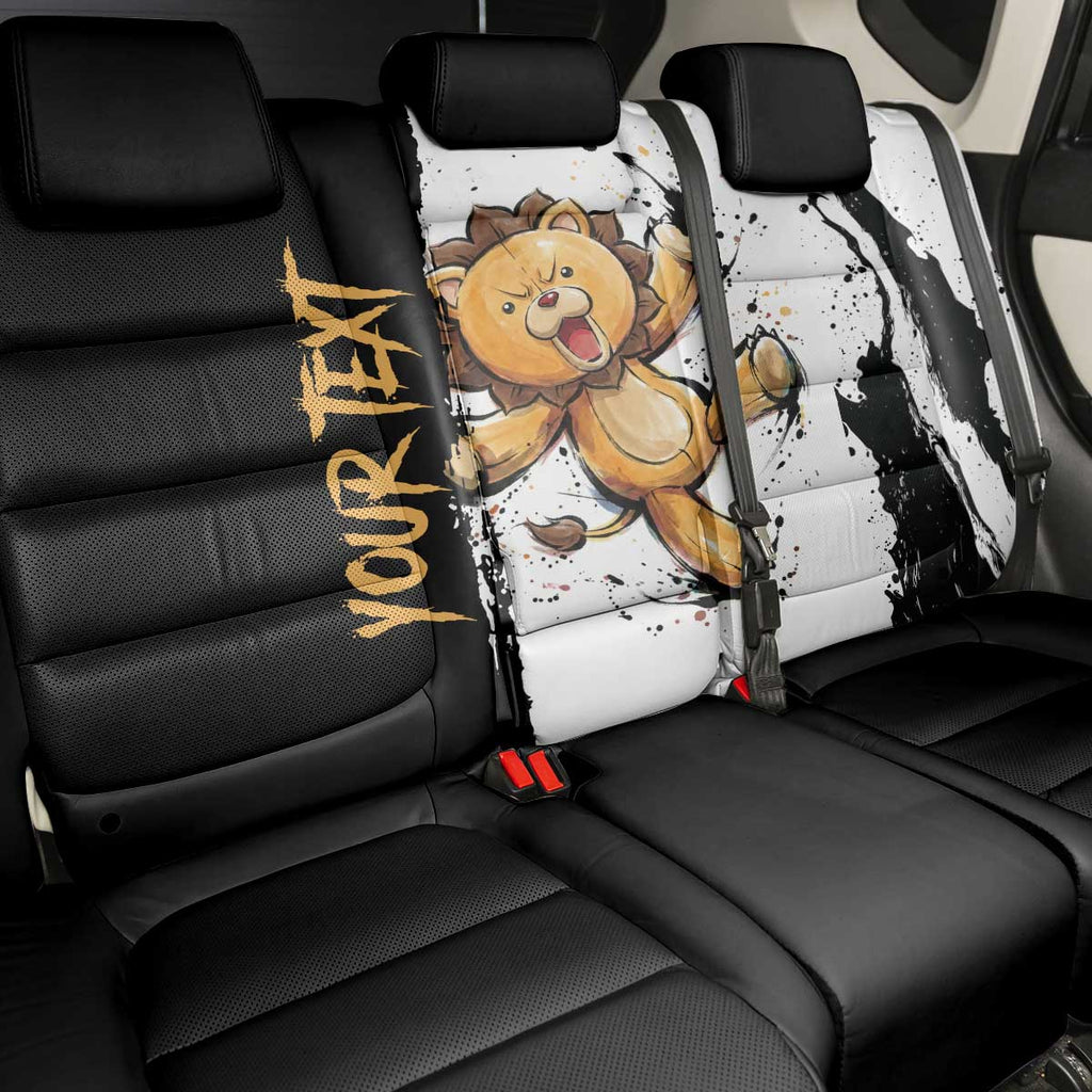 Personalized Kon Back Car Seat Cover Ink Splash Anime Brush Style