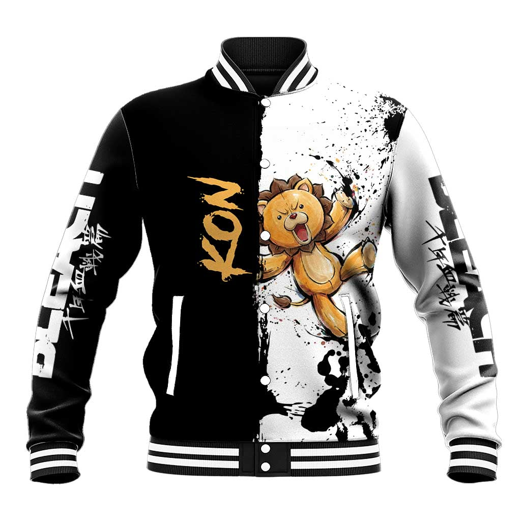 Personalized Kon Baseball Jacket Ink Splash Anime Brush Style