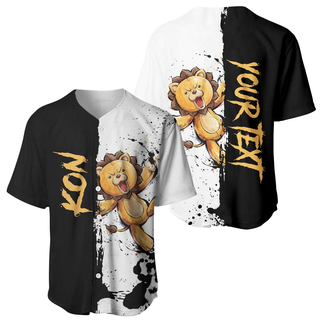 Personalized Kon Baseball Jersey Ink Splash Anime Brush Style