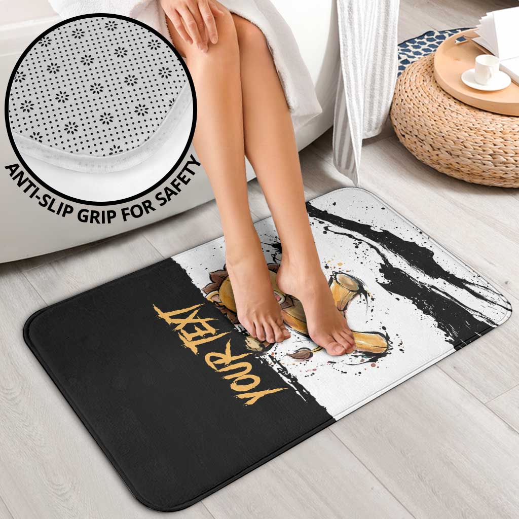 Personalized Kon Bathroom Set Ink Splash Anime Brush Style