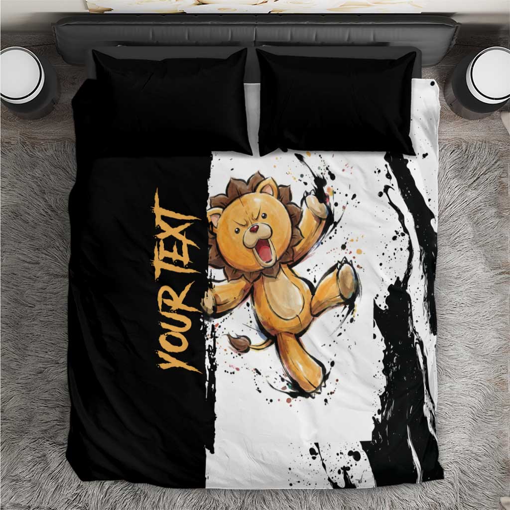 Personalized Kon Bedding Set Ink Splash Anime Brush Style