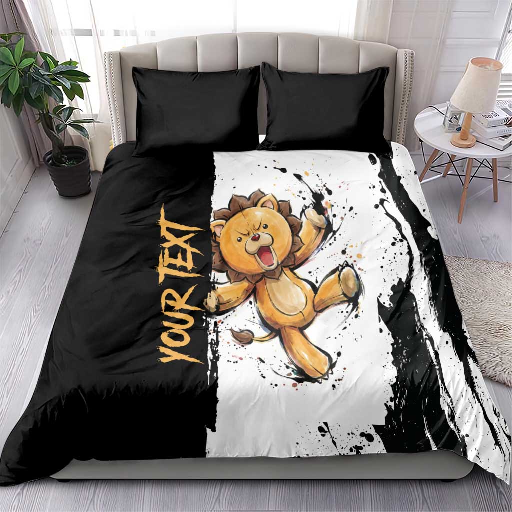 Personalized Kon Bedding Set Ink Splash Anime Brush Style