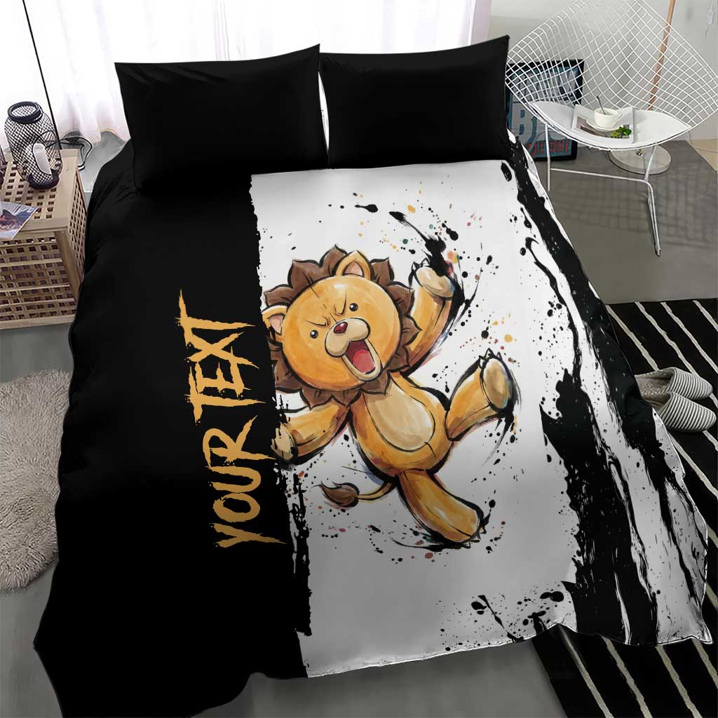 Personalized Kon Bedding Set Ink Splash Anime Brush Style