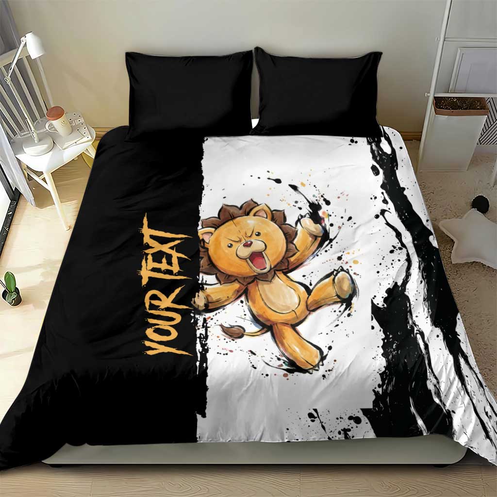 Personalized Kon Bedding Set Ink Splash Anime Brush Style