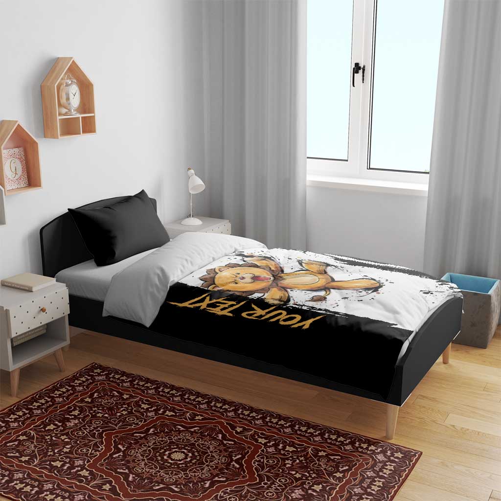 Personalized Kon Bedding Set Ink Splash Anime Brush Style