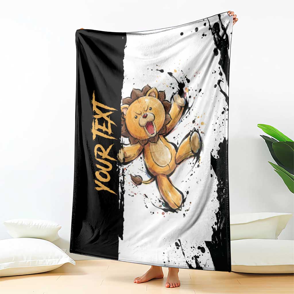 Personalized Kon Blanket Ink Splash Anime Brush Style