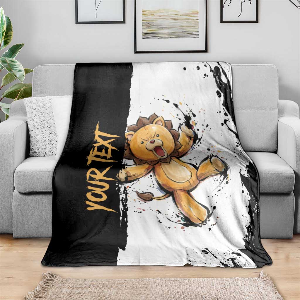 Personalized Kon Blanket Ink Splash Anime Brush Style