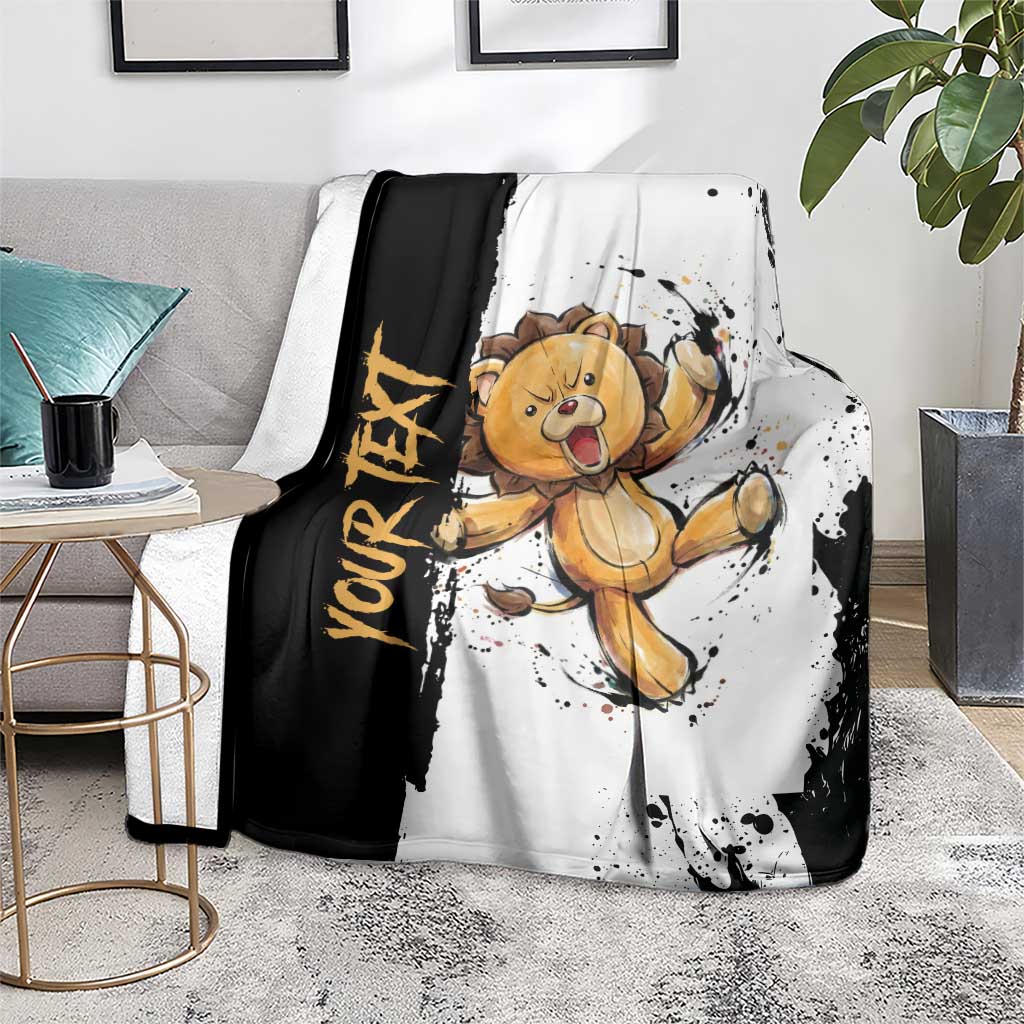 Personalized Kon Blanket Ink Splash Anime Brush Style