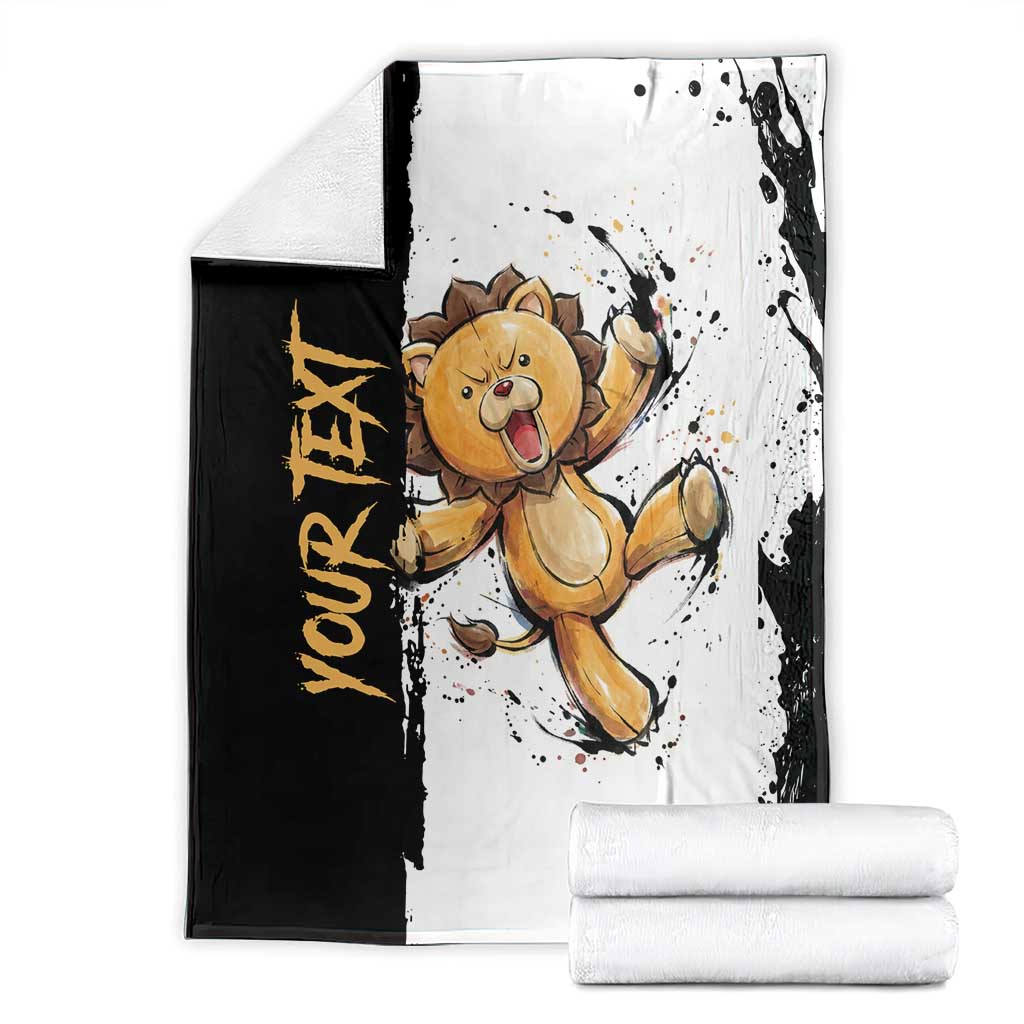 Personalized Kon Blanket Ink Splash Anime Brush Style