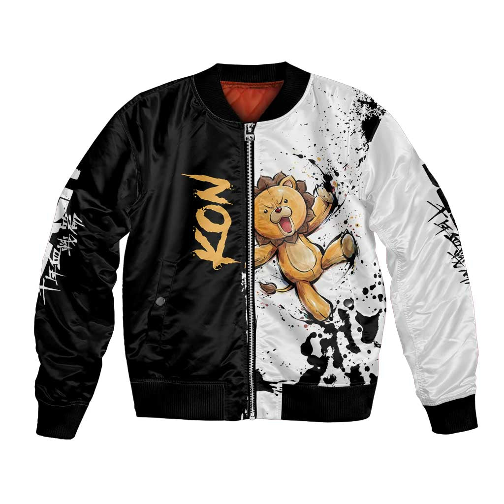 Personalized Kon Bomber Jacket Ink Splash Anime Brush Style