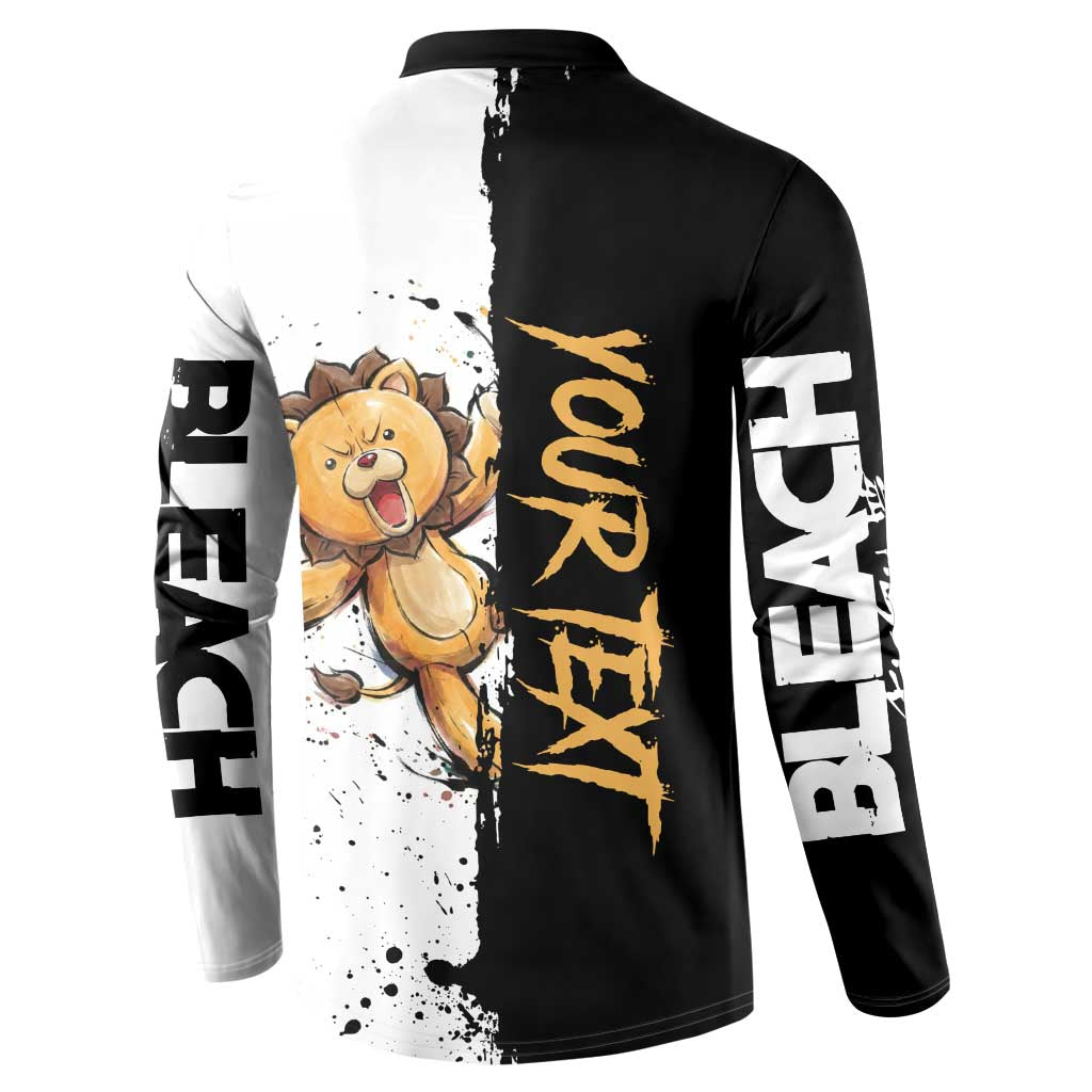 Personalized Kon Button Sweatshirt Ink Splash Anime Brush Style