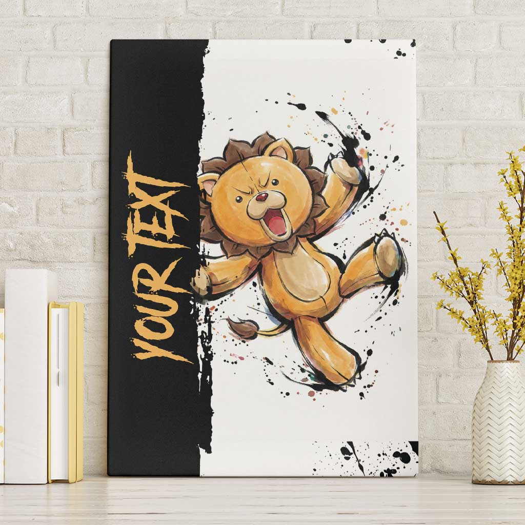 Personalized Kon Canvas Wall Art Ink Splash Anime Brush Style