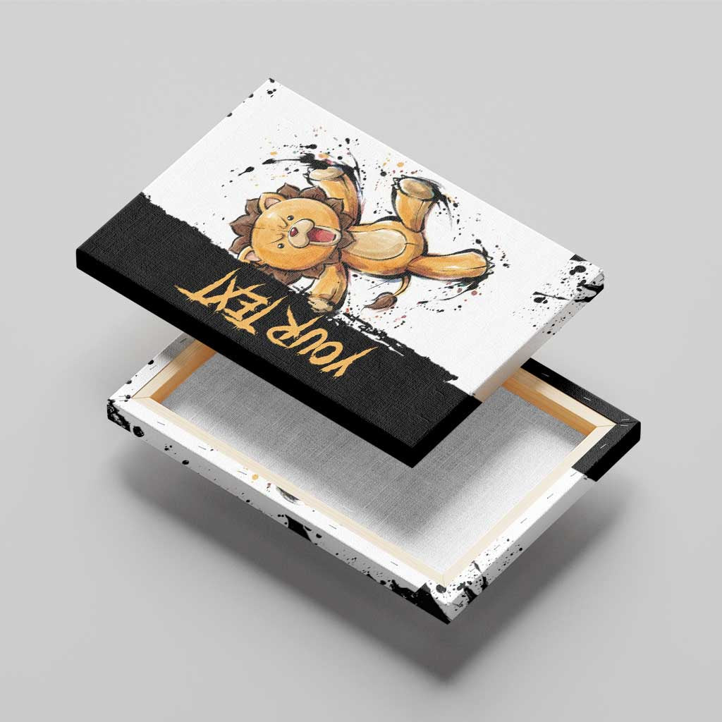 Personalized Kon Canvas Wall Art Ink Splash Anime Brush Style