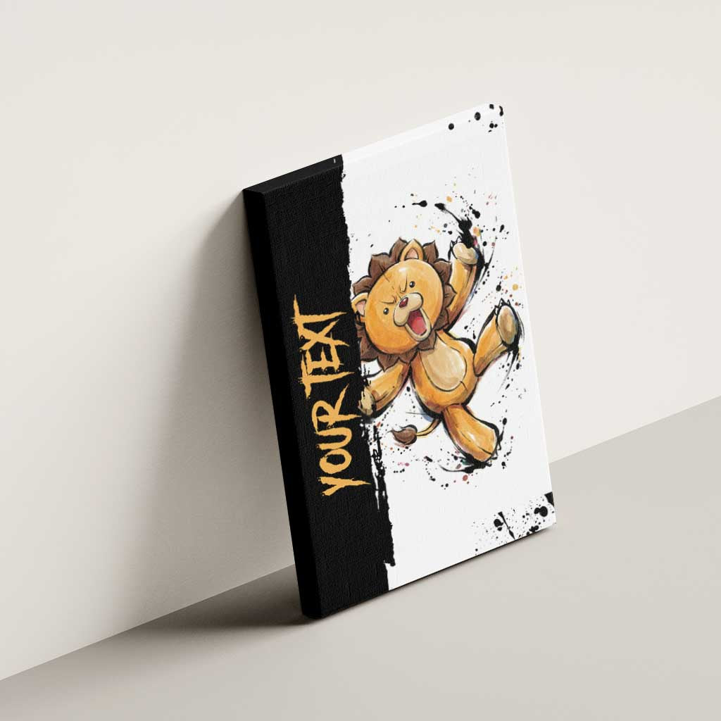 Personalized Kon Canvas Wall Art Ink Splash Anime Brush Style