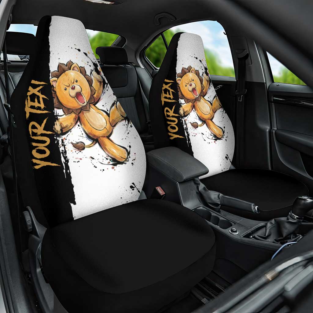 Personalized Kon Car Seat Cover Ink Splash Anime Brush Style