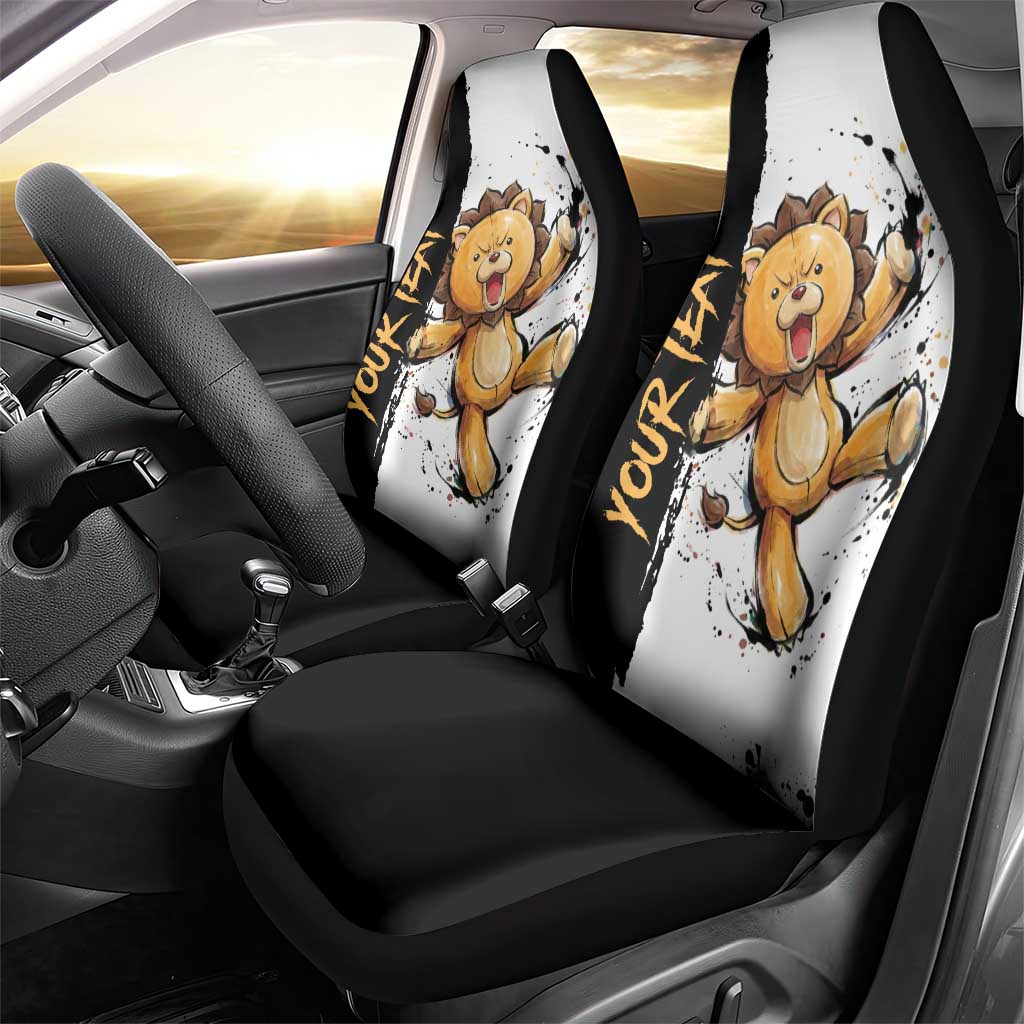 Personalized Kon Car Seat Cover Ink Splash Anime Brush Style