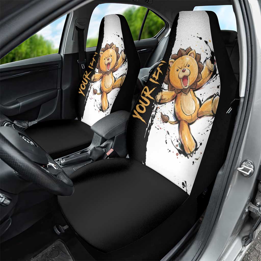 Personalized Kon Car Seat Cover Ink Splash Anime Brush Style