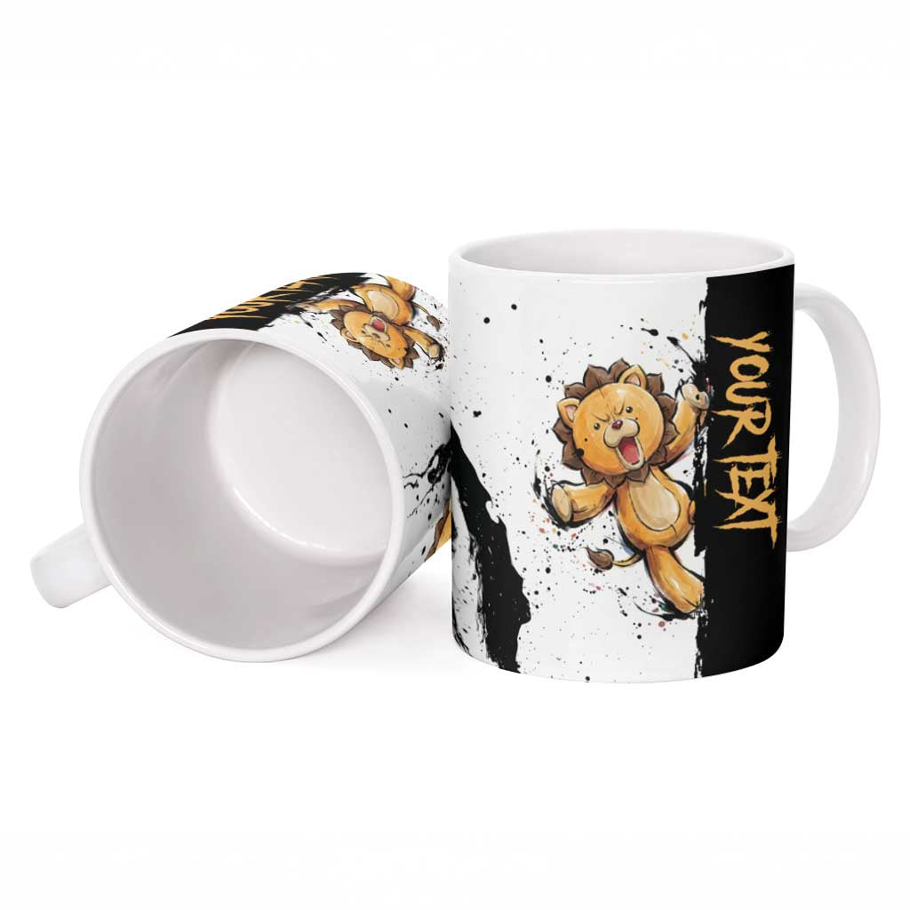 Personalized Kon Ceramic Mug Ink Splash Anime Brush Style