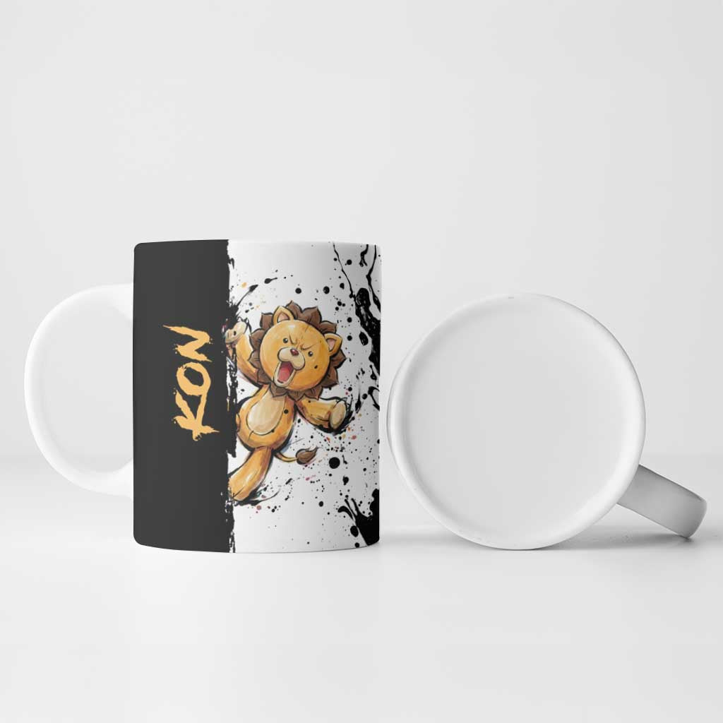 Personalized Kon Ceramic Mug Ink Splash Anime Brush Style