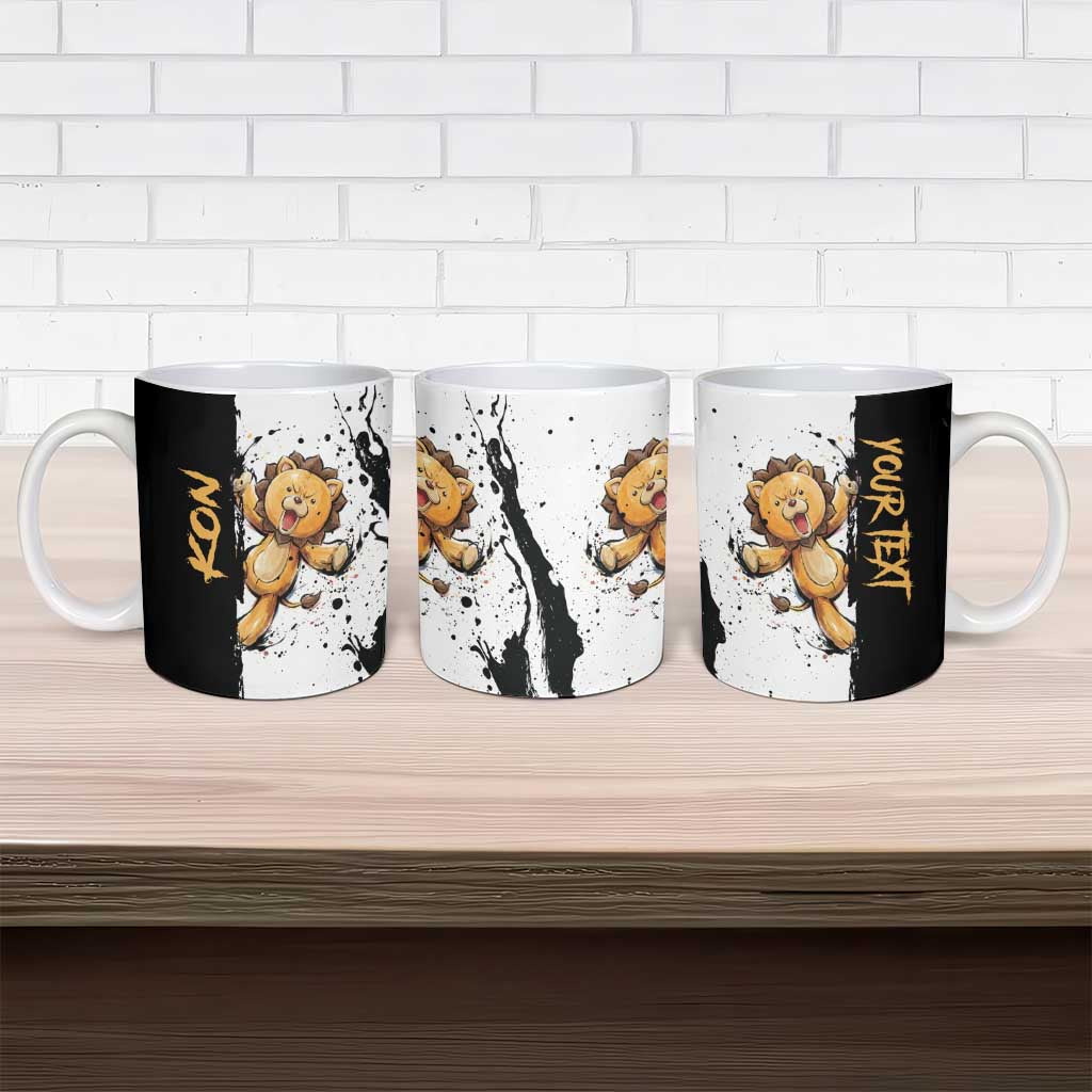 Personalized Kon Ceramic Mug Ink Splash Anime Brush Style