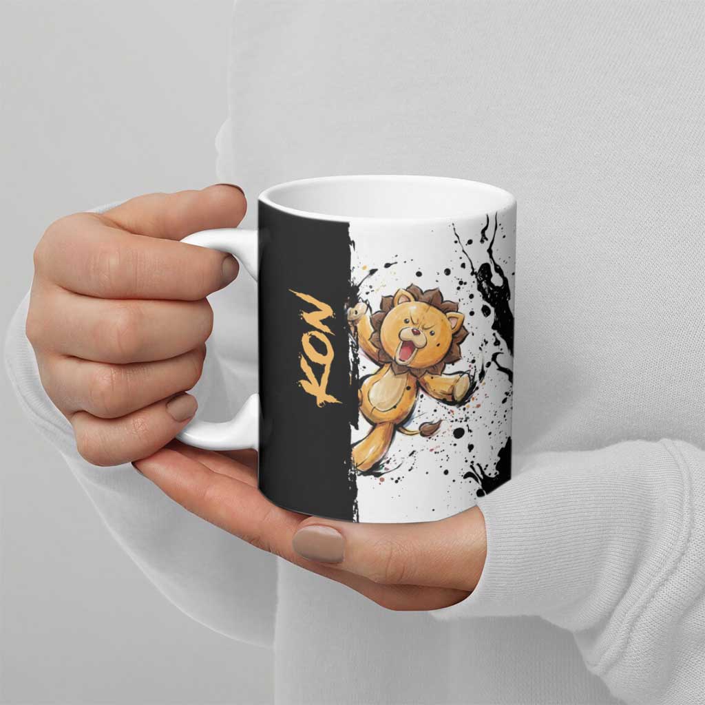 Personalized Kon Ceramic Mug Ink Splash Anime Brush Style