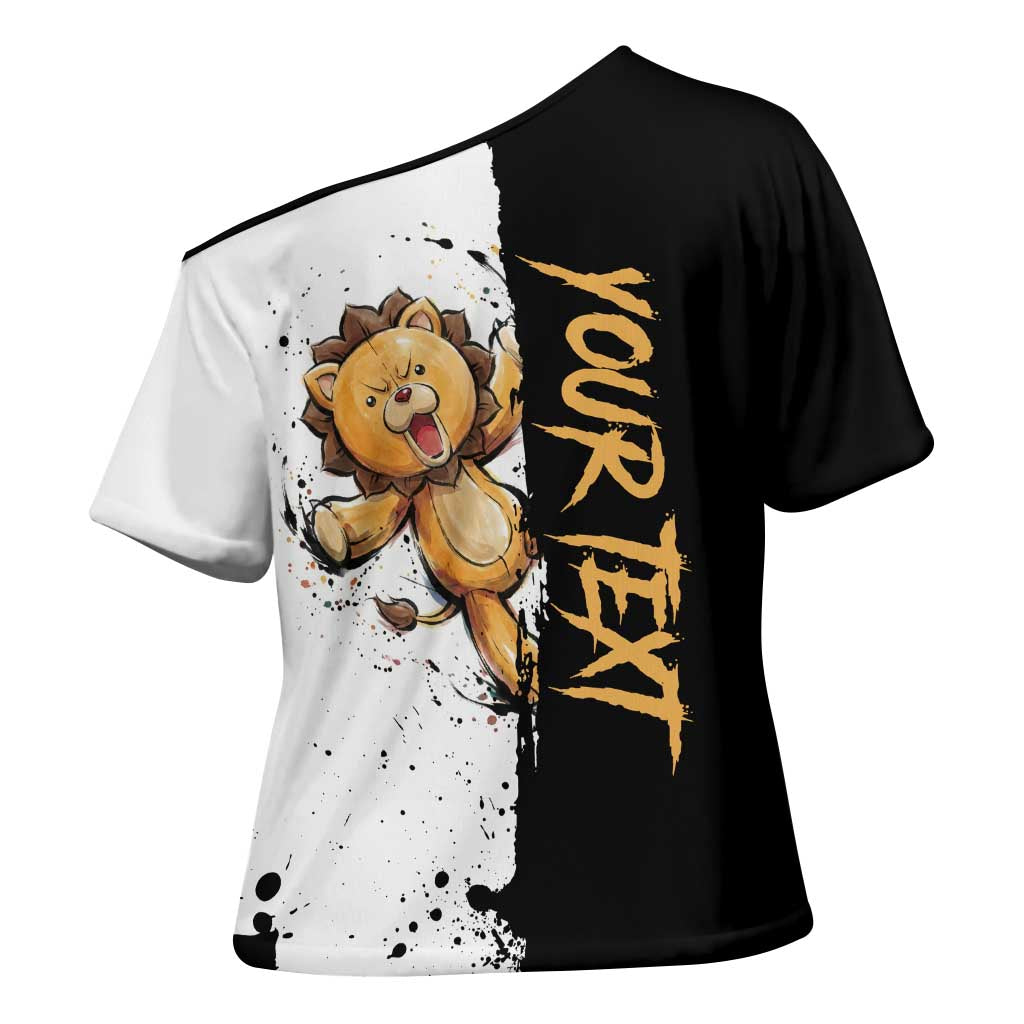 Personalized Kon Cross Shoulder Shirt Ink Splash Anime Brush Style