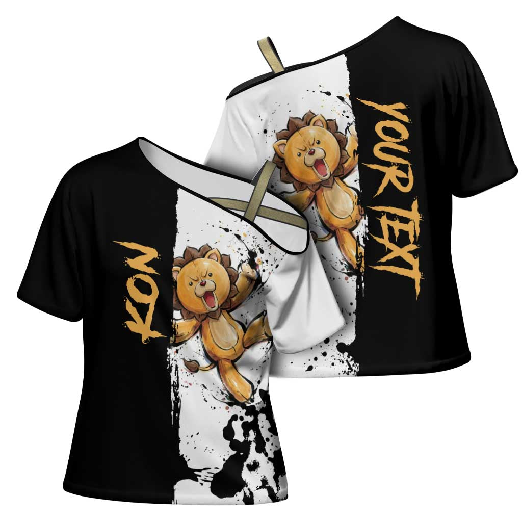 Personalized Kon Cross Shoulder Shirt Ink Splash Anime Brush Style