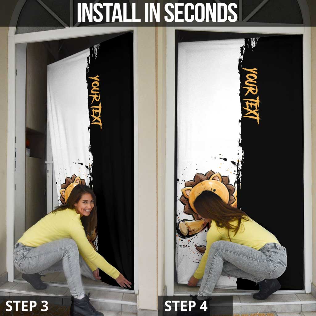 Personalized Kon Door Cover Ink Splash Anime Brush Style