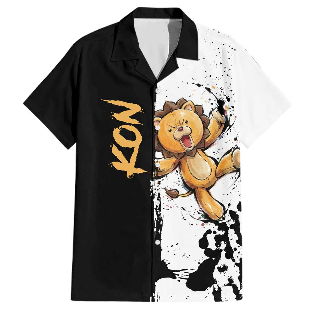 Personalized Kon Family Matching Long Sleeve Bodycon Dress and Hawaiian Shirt Ink Splash Anime Brush Style