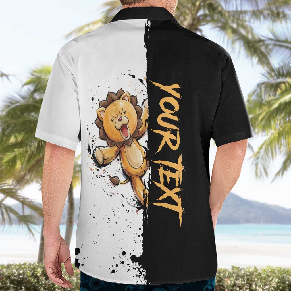 Personalized Kon Hawaiian Shirt Ink Splash Anime Brush Style