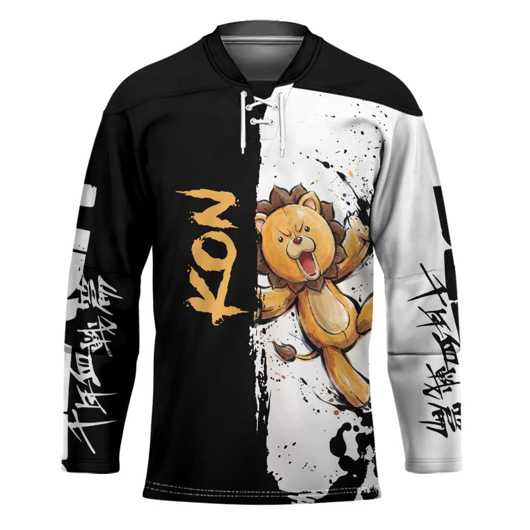 Personalized Kon Hockey Jersey Ink Splash Anime Brush Style