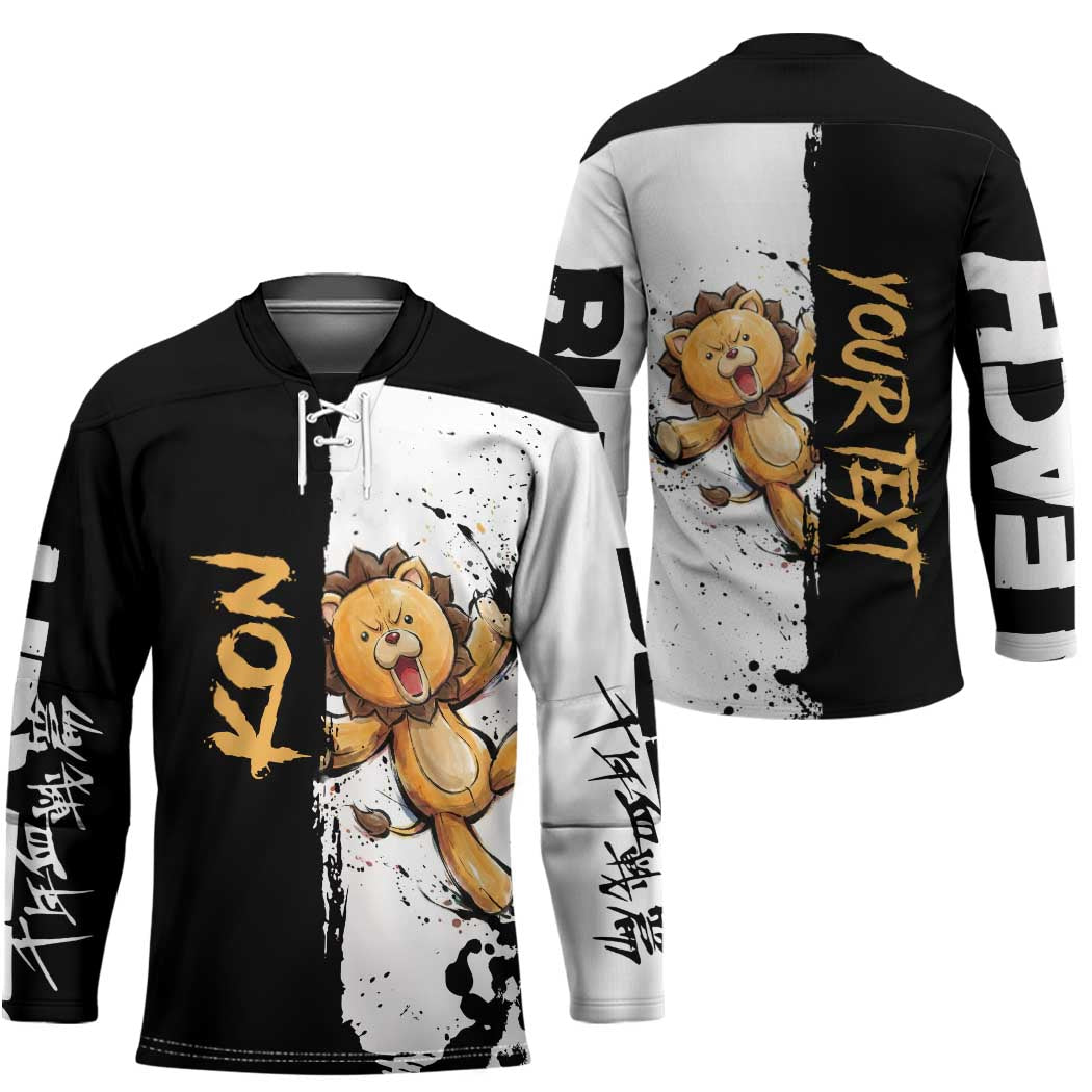 Personalized Kon Hockey Jersey Ink Splash Anime Brush Style