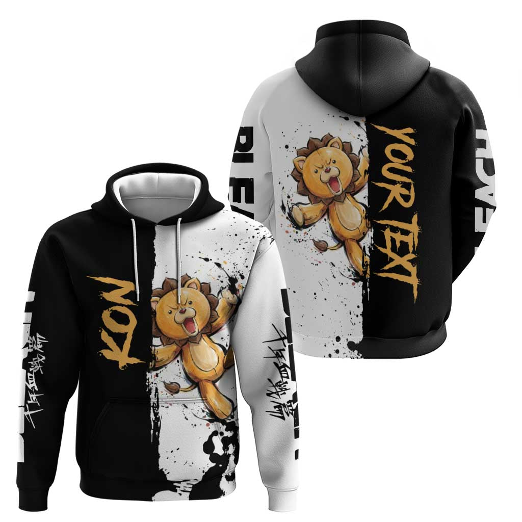 Personalized Kon Hoodie Ink Splash Anime Brush Style