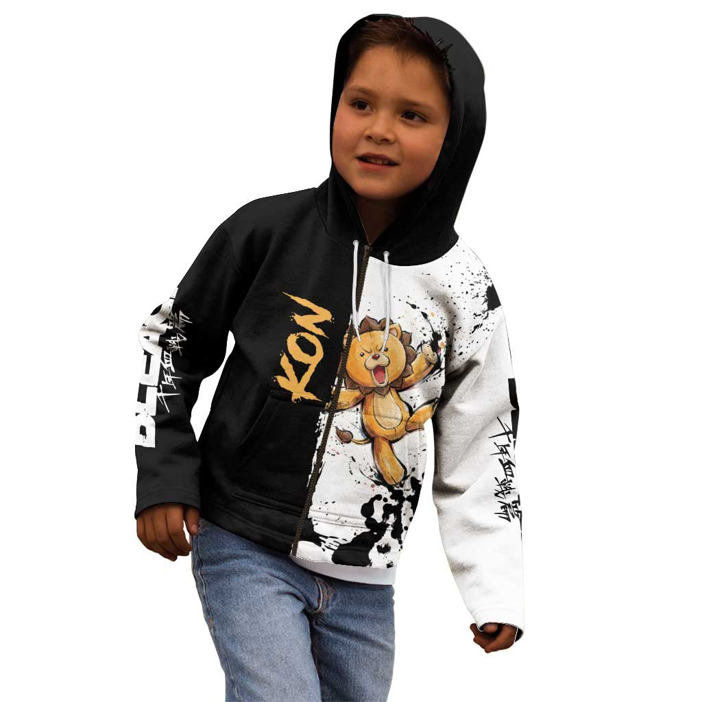 Personalized Kon Kid Hoodie Ink Splash Anime Brush Style