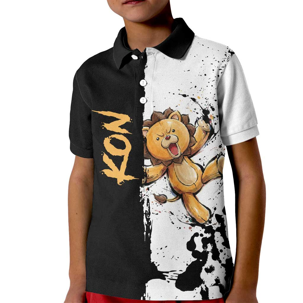 Personalized Kon Kid Polo Shirt Ink Splash Anime Brush Style