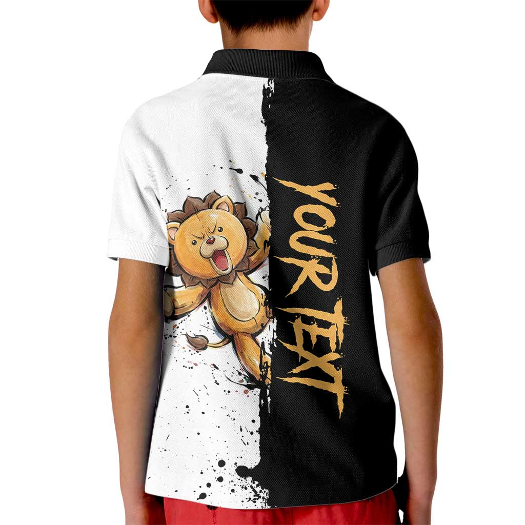 Personalized Kon Kid Polo Shirt Ink Splash Anime Brush Style