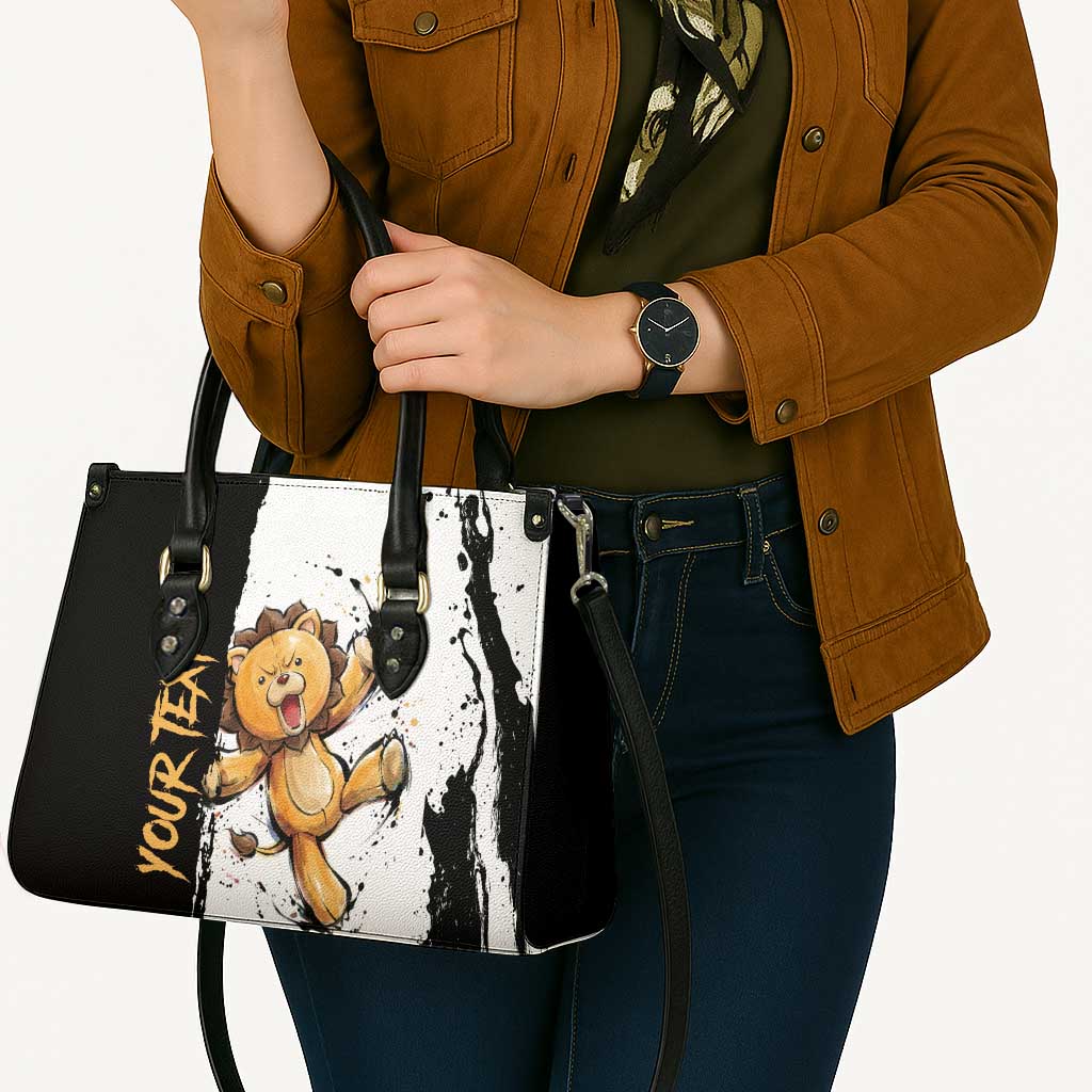 Personalized Kon Leather Bag Ink Splash Anime Brush Style
