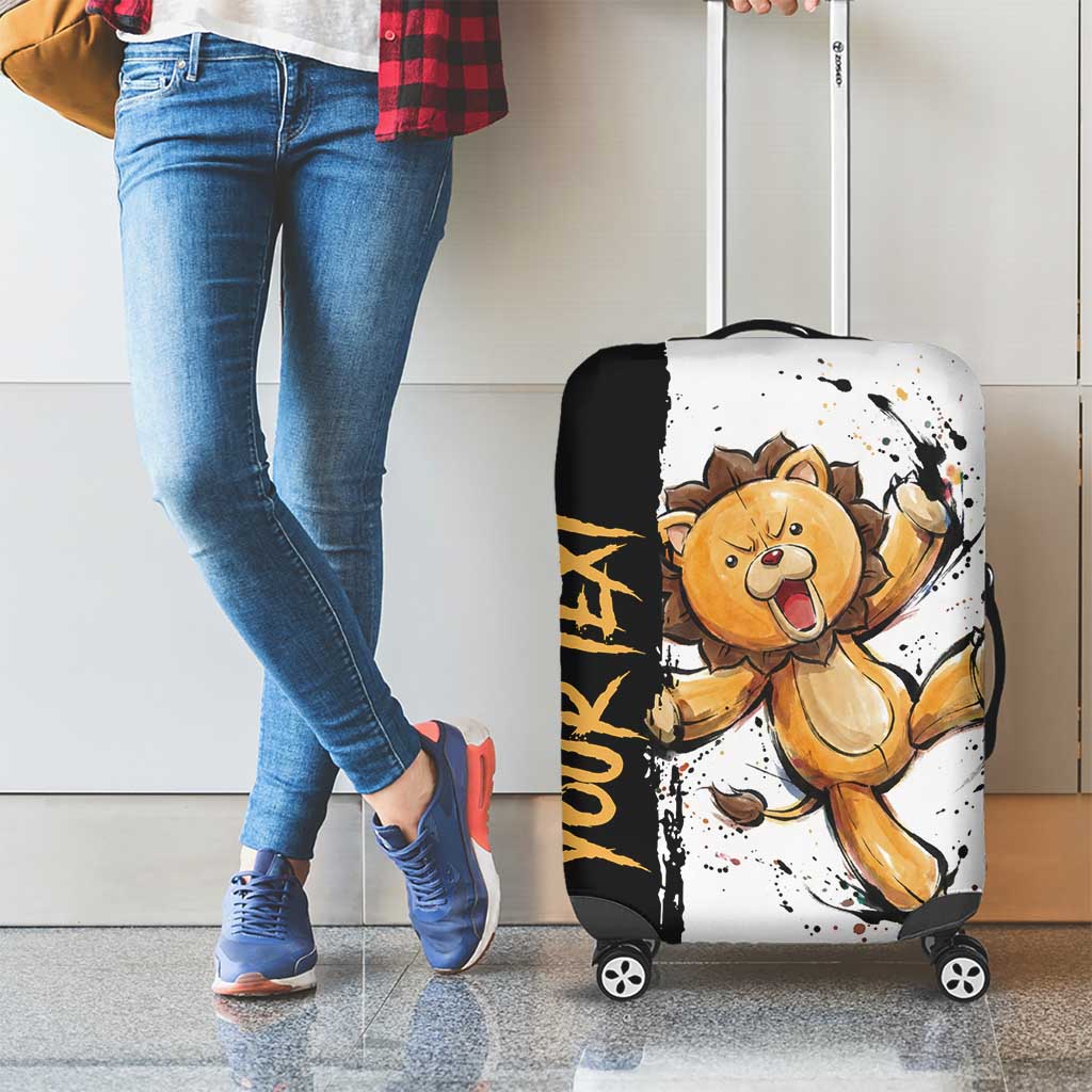 Personalized Kon Luggage Cover Ink Splash Anime Brush Style