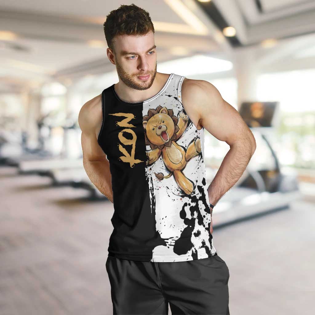 Personalized Kon Men Tank Top Ink Splash Anime Brush Style