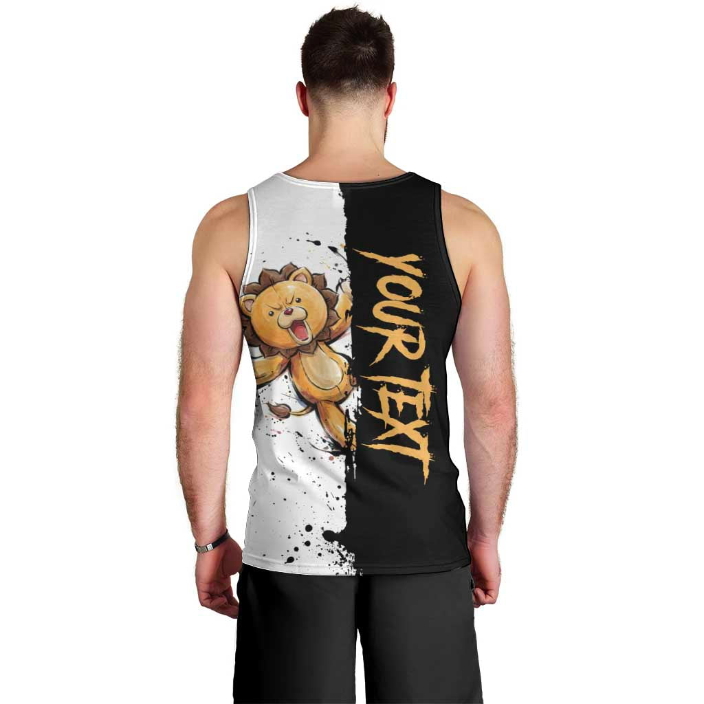 Personalized Kon Men Tank Top Ink Splash Anime Brush Style