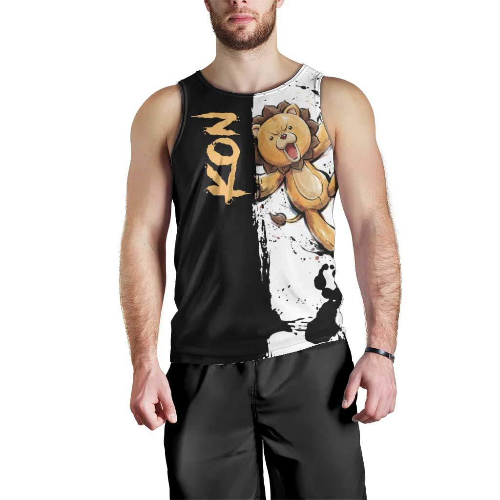 Personalized Kon Men Tank Top Ink Splash Anime Brush Style