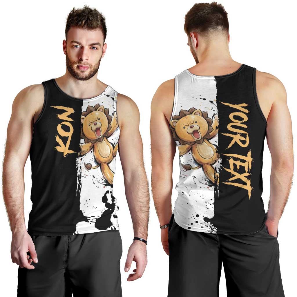 Personalized Kon Men Tank Top Ink Splash Anime Brush Style