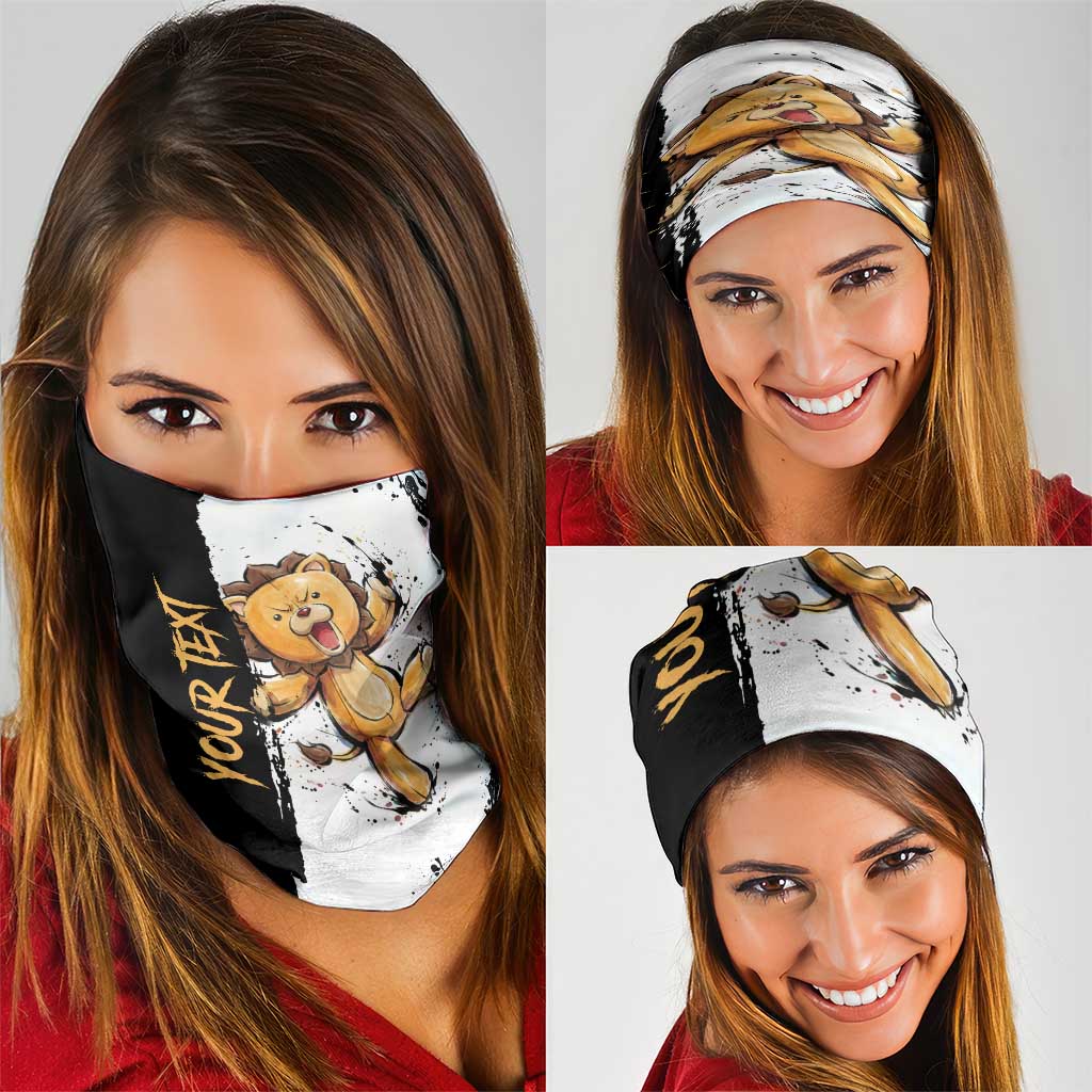 Personalized Kon Neck Gaiter Ink Splash Anime Brush Style
